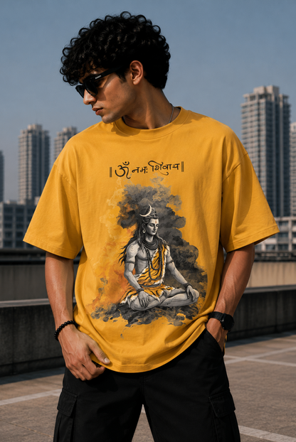 Om Namah Shivay 2 Oversize T-Shirt | Spiritual Graphic Unisex Streetwear