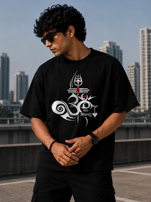 Om Oversize T-Shirt | Spiritual Graphic Unisex Streetwear