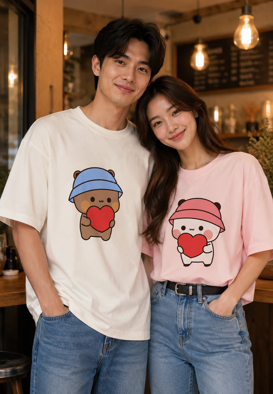 Bubu & Dudu Oversize T-Shirt | Cute Cartoon Unisex Streetwear