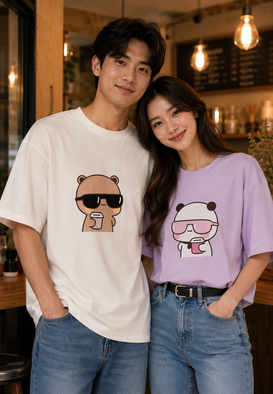 Bubu & Dudu Oversize T-Shirt | Cute Cartoon Unisex Streetwear
