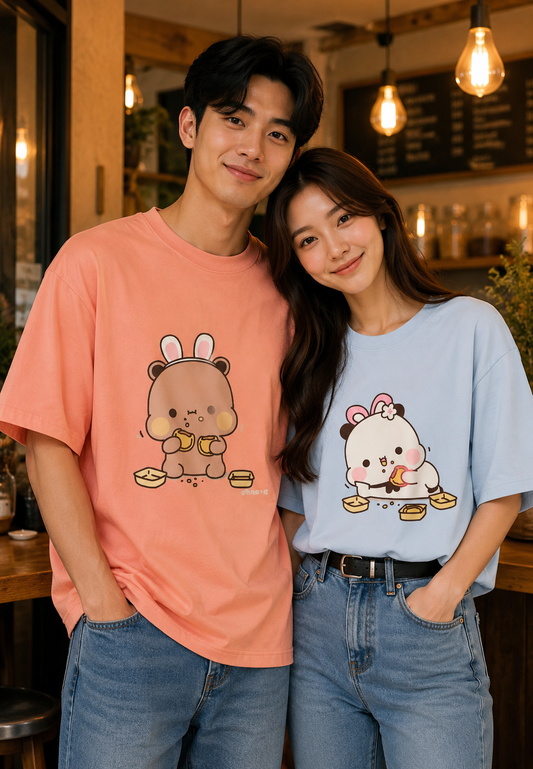 Bubu & Dudu Oversize T-Shirt | Cute Cartoon Unisex Streetwear