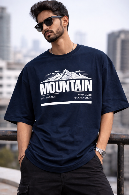 Mountain Oversize T-Shirt | Nature Adventure Unisex Streetwear