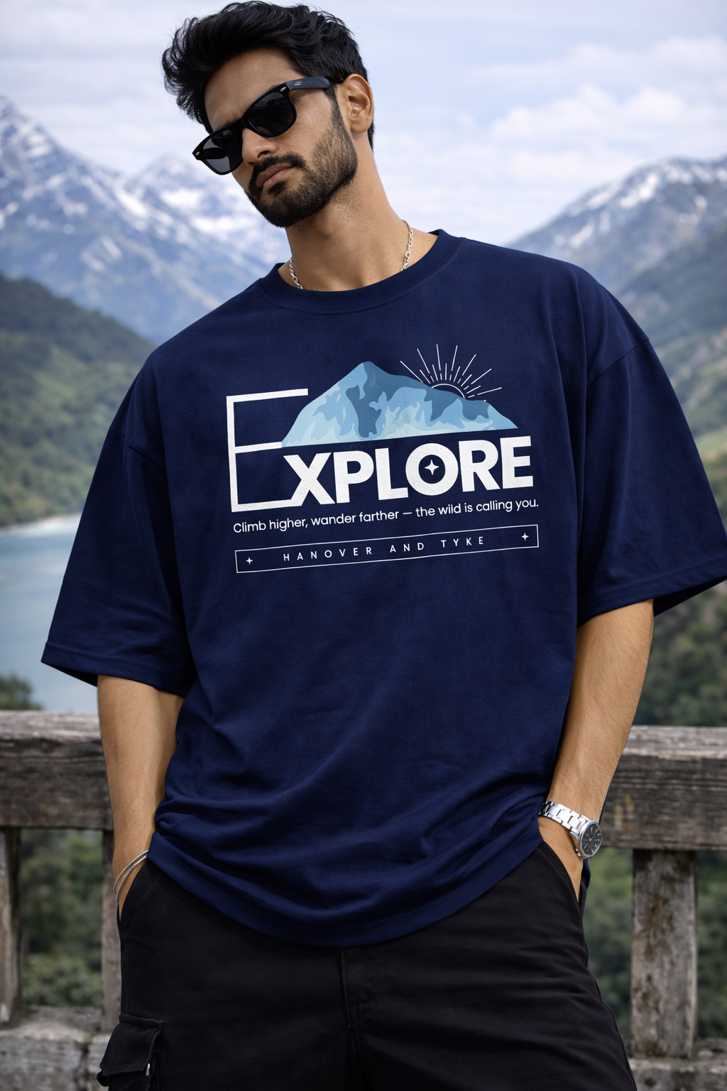 Explore Oversize T-Shirt | Adventure Travel Unisex Streetwear