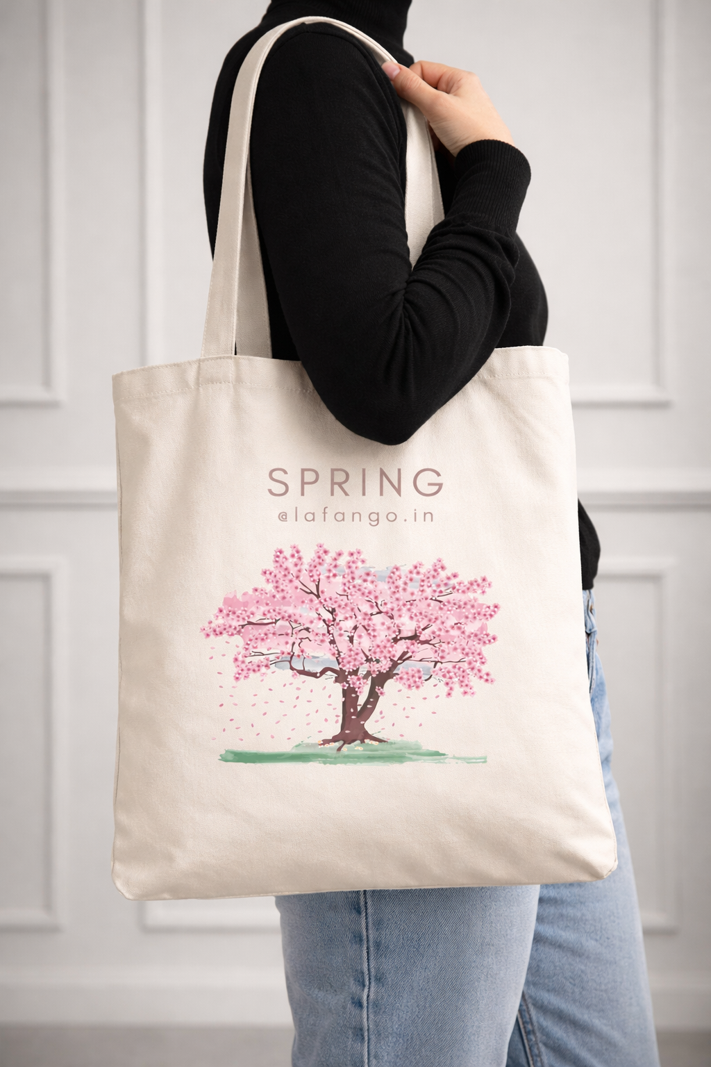 SPRING Tote Bag | Floral Aesthetic Everyday Carry Bag