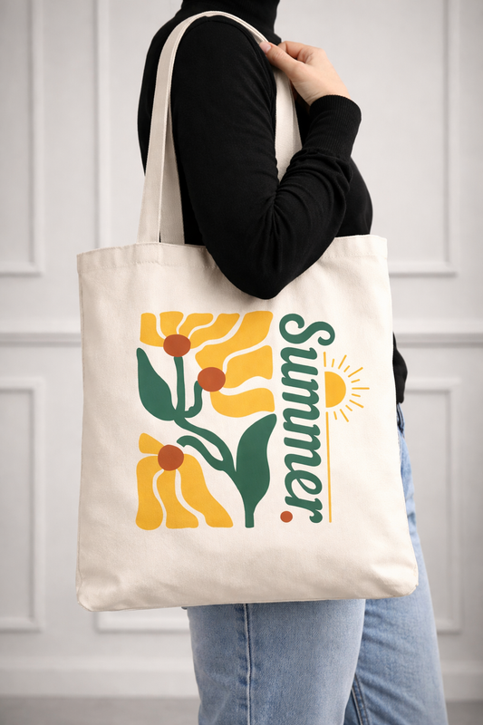Summer Tote Bag | Beach & Travel Aesthetic Everyday Carry