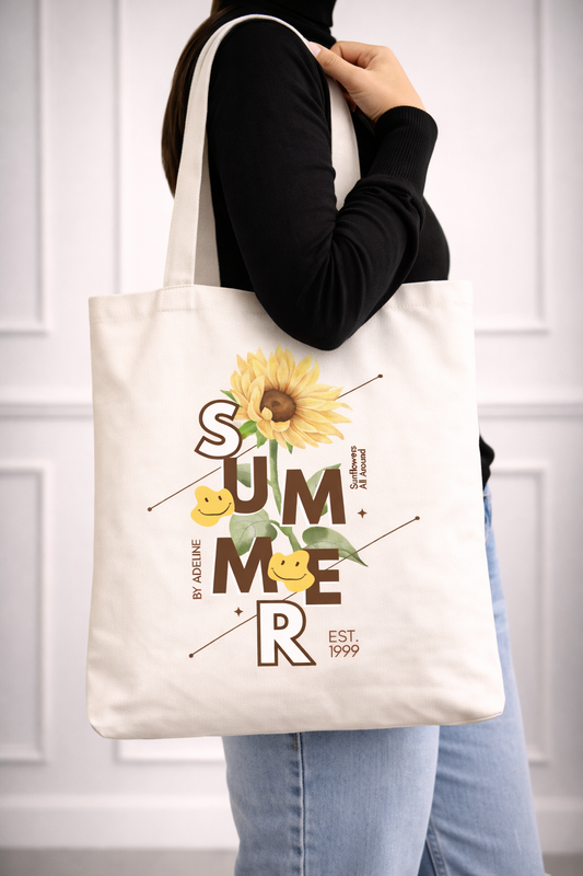 SUMMER Tote Bag | Beach & Vacation Aesthetic Carry Bag