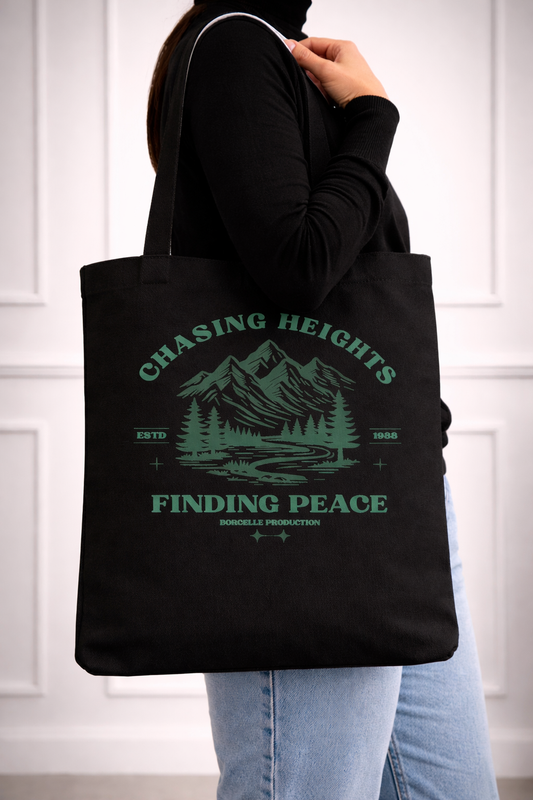 Chasing Heights Tote Bag | Adventure Travel Everyday Carry