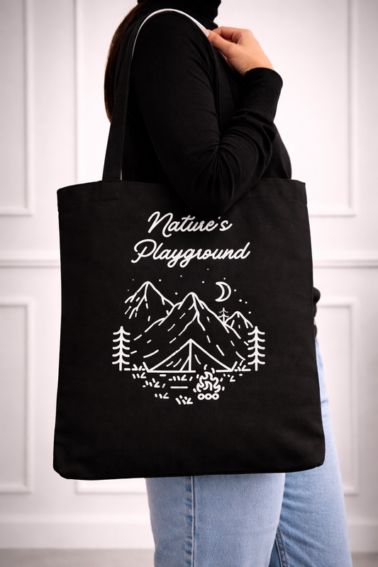 Nature’s Playground Tote Bag | Outdoor Adventure Everyday Carry