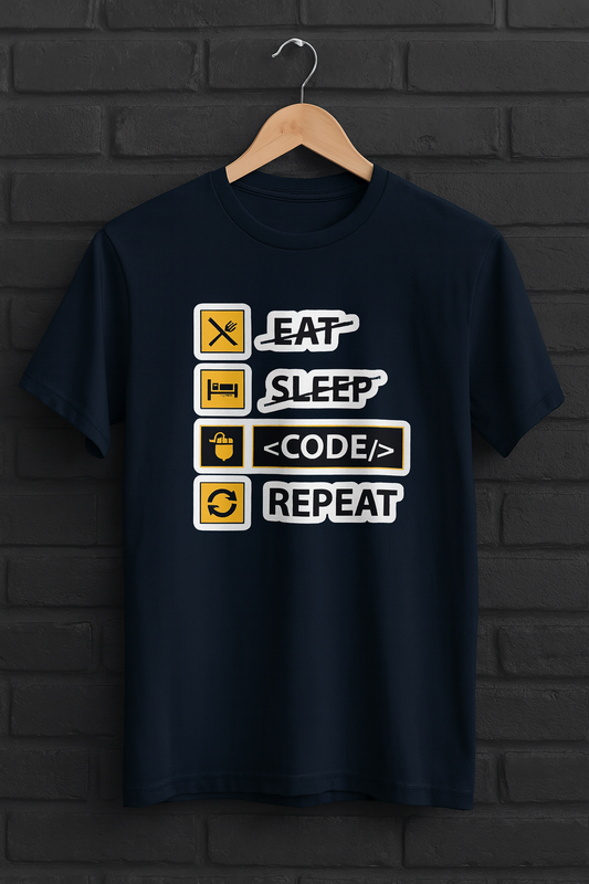 Code Repeat Oversized T-Shirt | Programmer Quote Unisex Streetwear