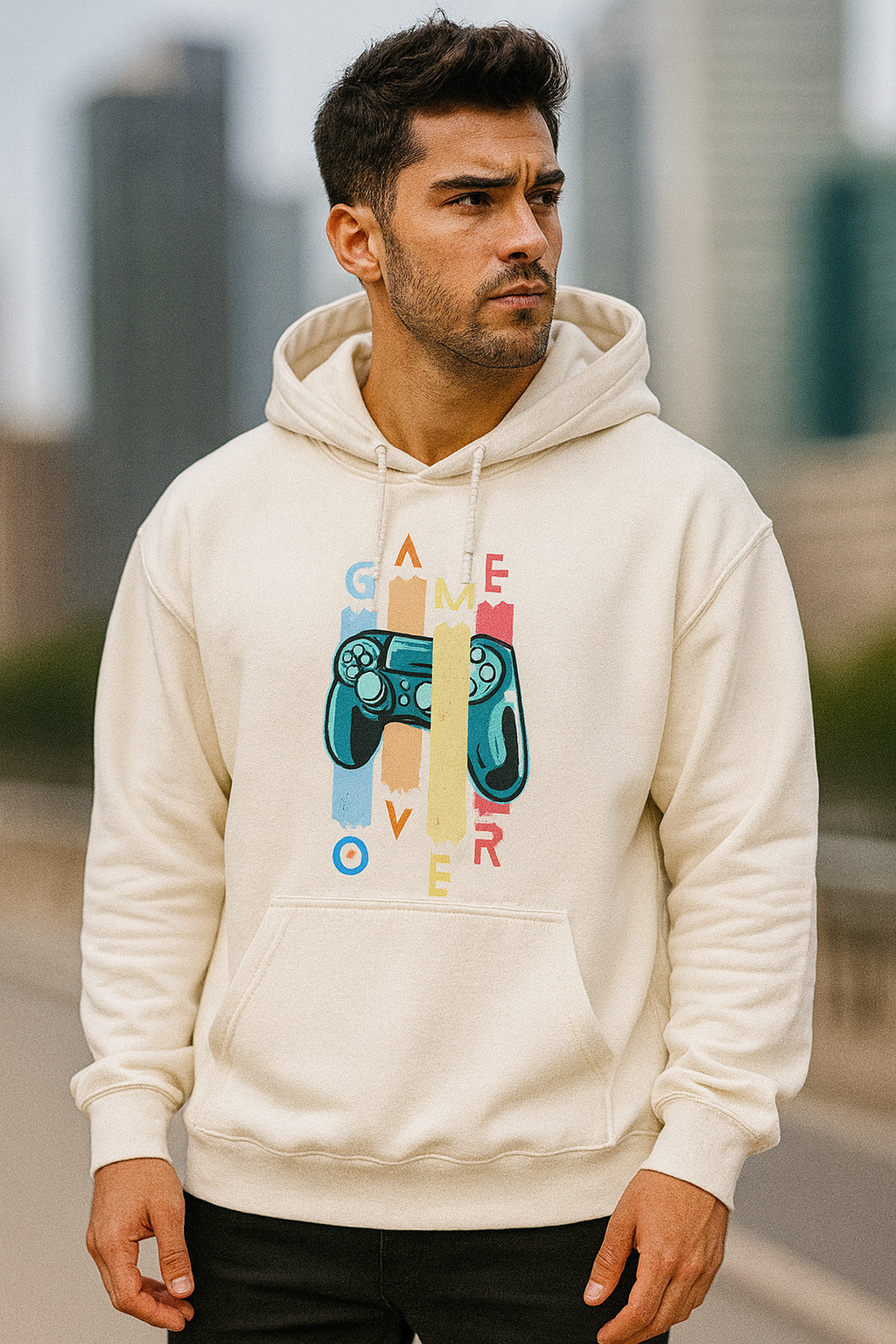 Game Over Hoodie | Gamer Graphic Unisex Streetwear