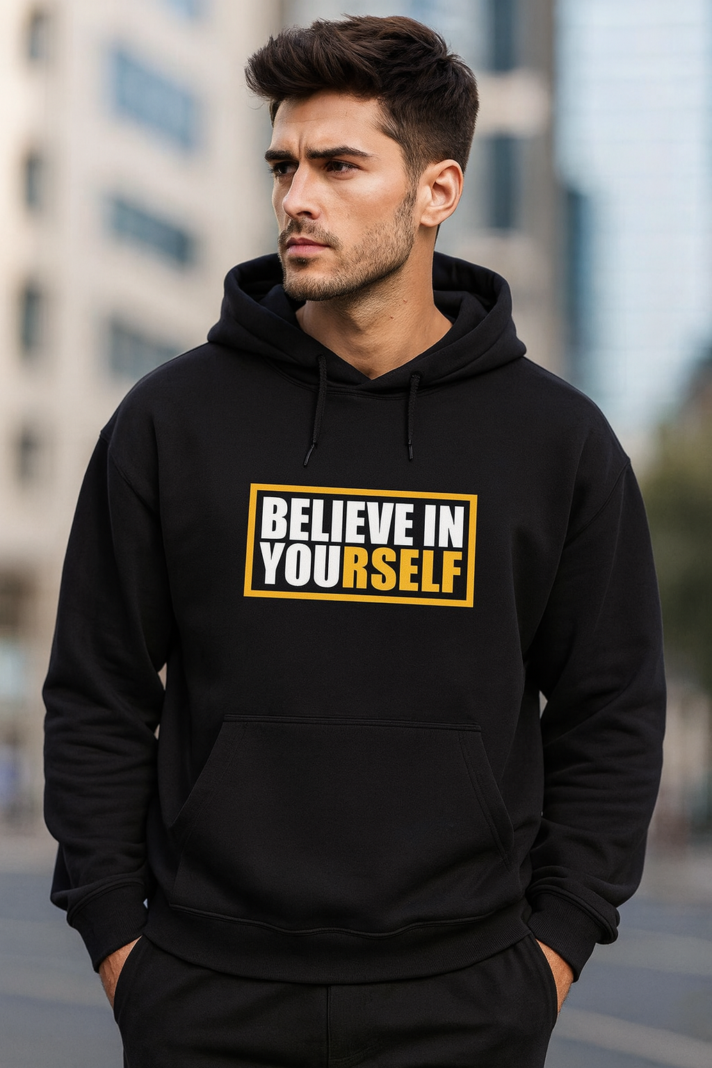 Believe in Yourself Hoodie | Motivational Quote Unisex Streetwear