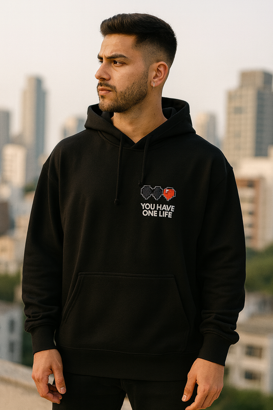 You Have One Life Hoodie | Motivational Quote Unisex Streetwear