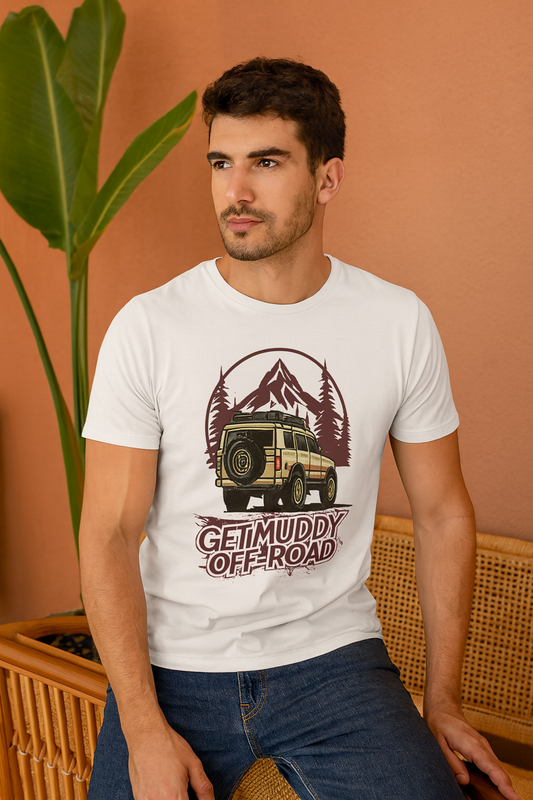 Get Muddy Off-Road T-Shirt | Adventure & Biker Half Sleeves Tee