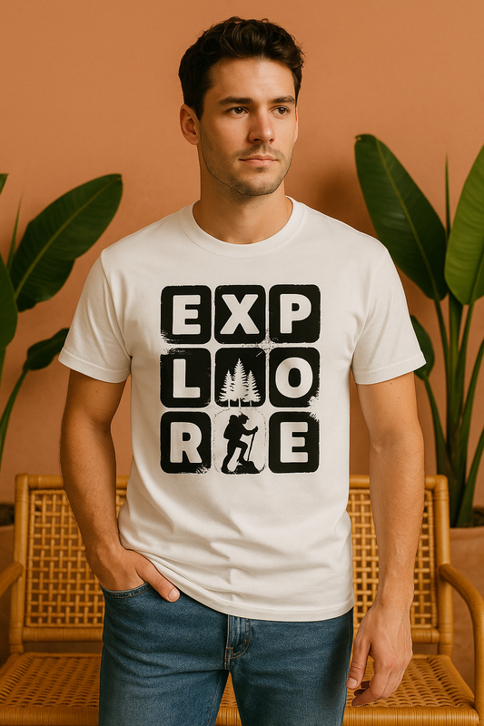 Explore T-Shirt | Minimal Adventure Half Sleeves Tee