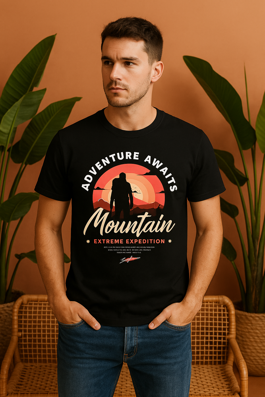 Mountain Extreme Expedition T-Shirt | Adventure & Trekking Half Sleeves Tee