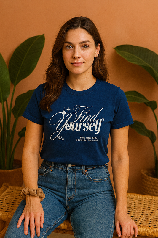 Find Yourself T-Shirt | Motivational & Travel Half Sleeves Tee