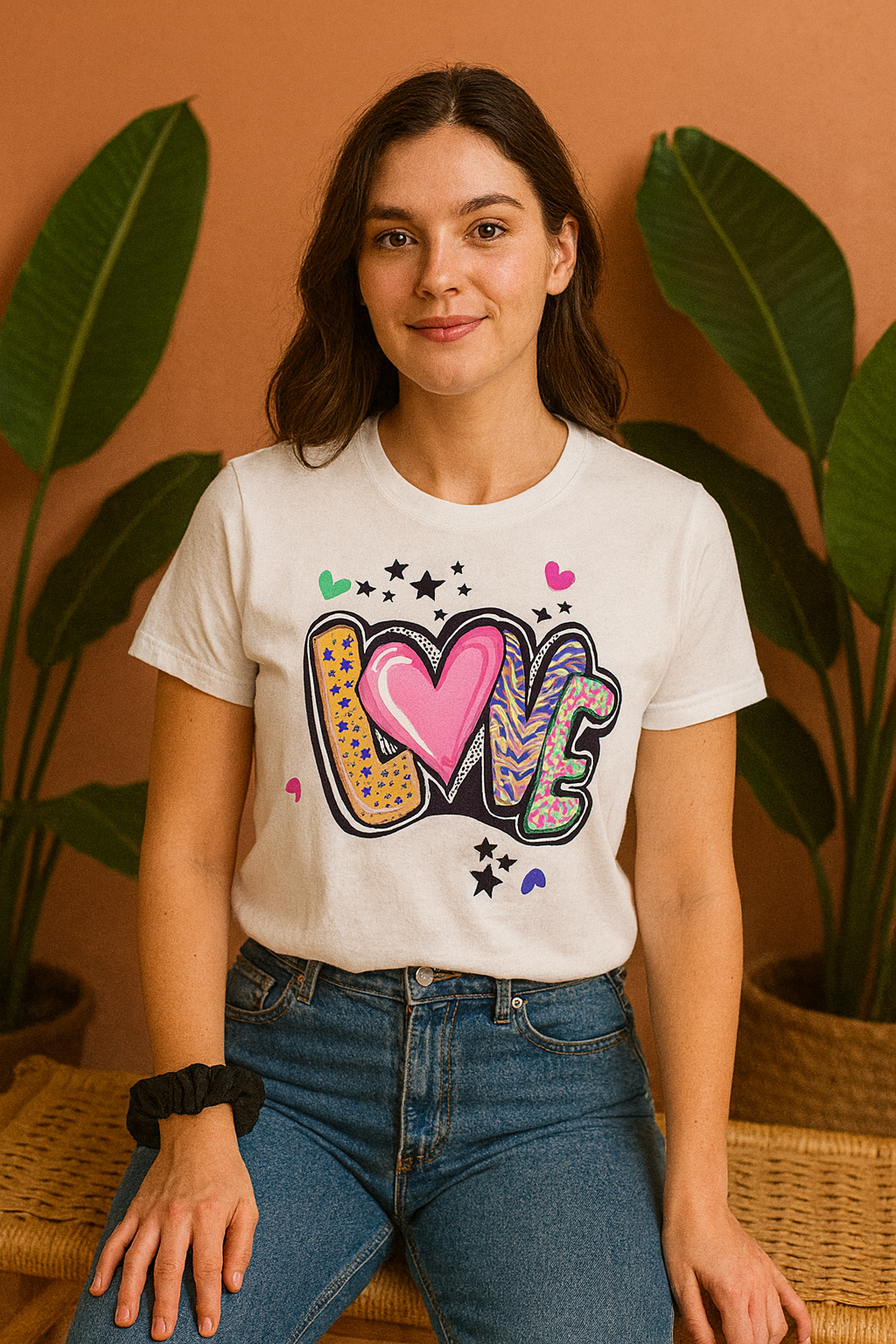 Love T-Shirt | Minimal Typography Half Sleeves Tee