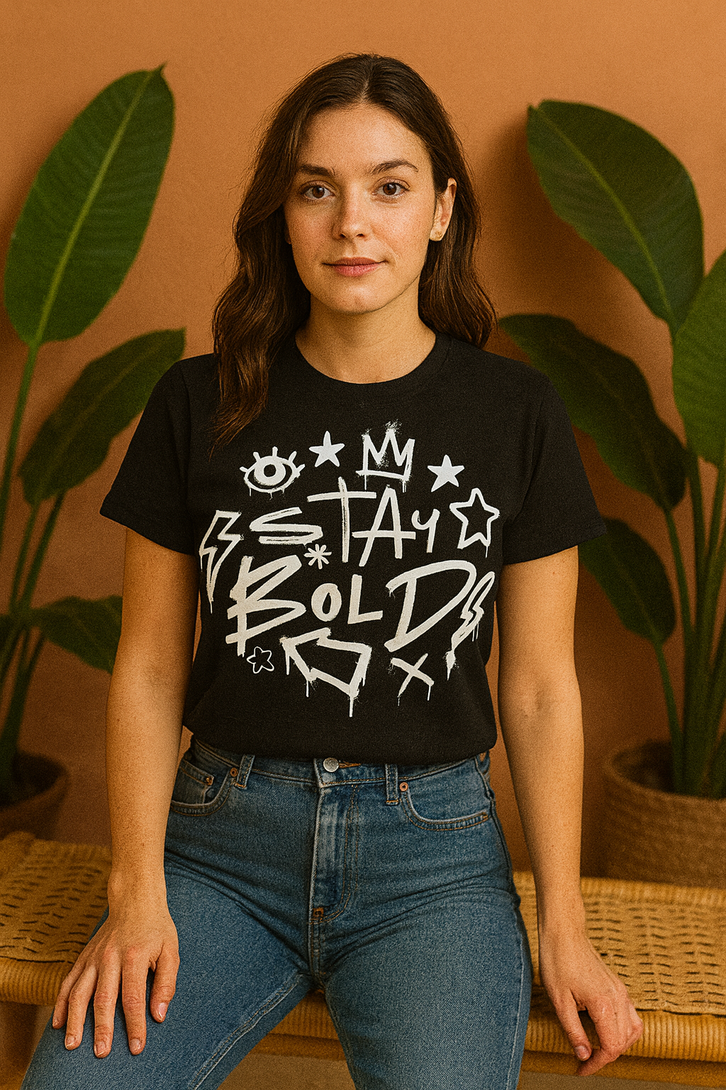 Stay Bold T-Shirt | Motivational & Streetwear Half Sleeves Tee
