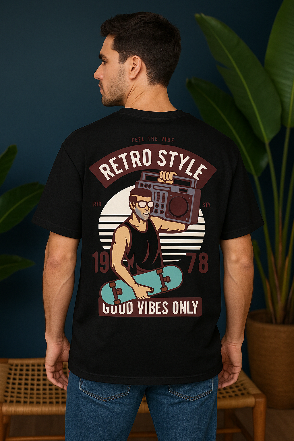 Retro Style Oversized T-Shirt | Vintage Graphic Unisex Streetwear