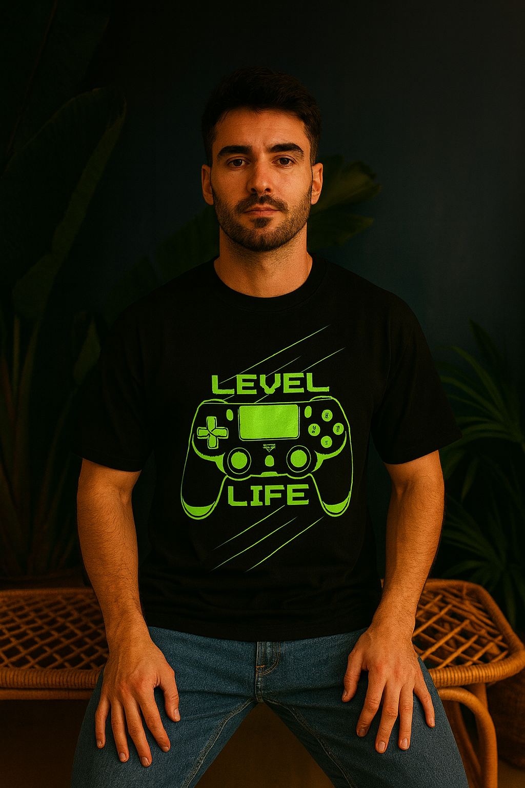 Level Life Oversized T-Shirt | Gamer & Motivational Unisex Streetwear