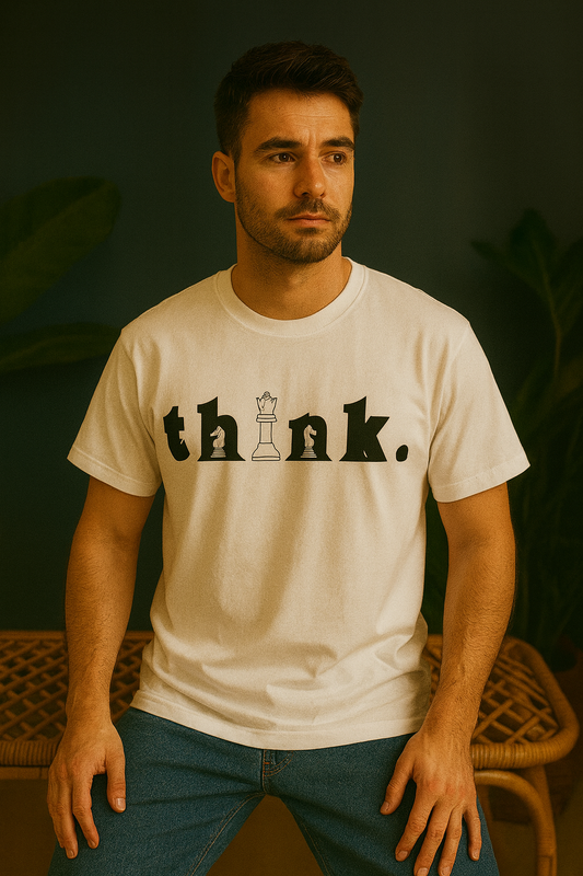 Think Oversized T-Shirt | Minimal Motivational Unisex Streetwear