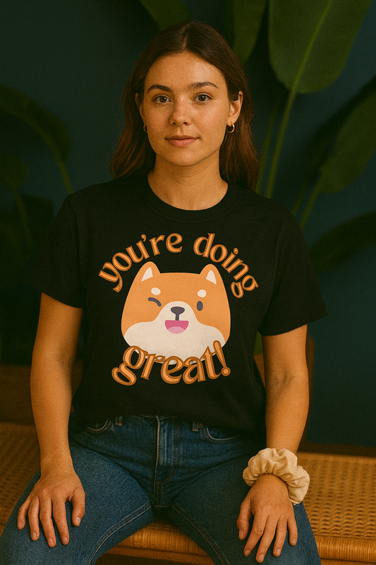 You Are Doing Great Oversized T-Shirt | Motivational Unisex Streetwear