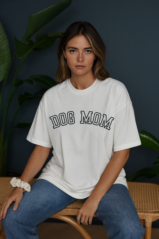 Dog Mom Oversized T-Shirt | Pet Lover Unisex Streetwear