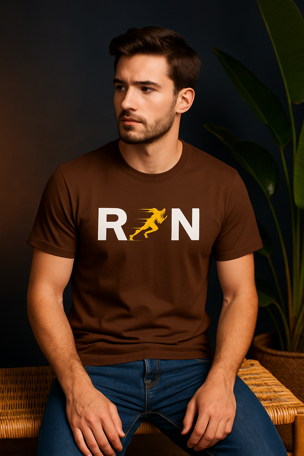 RUN T-Shirt | Sports & Fitness Graphic Unisex Casual Wear