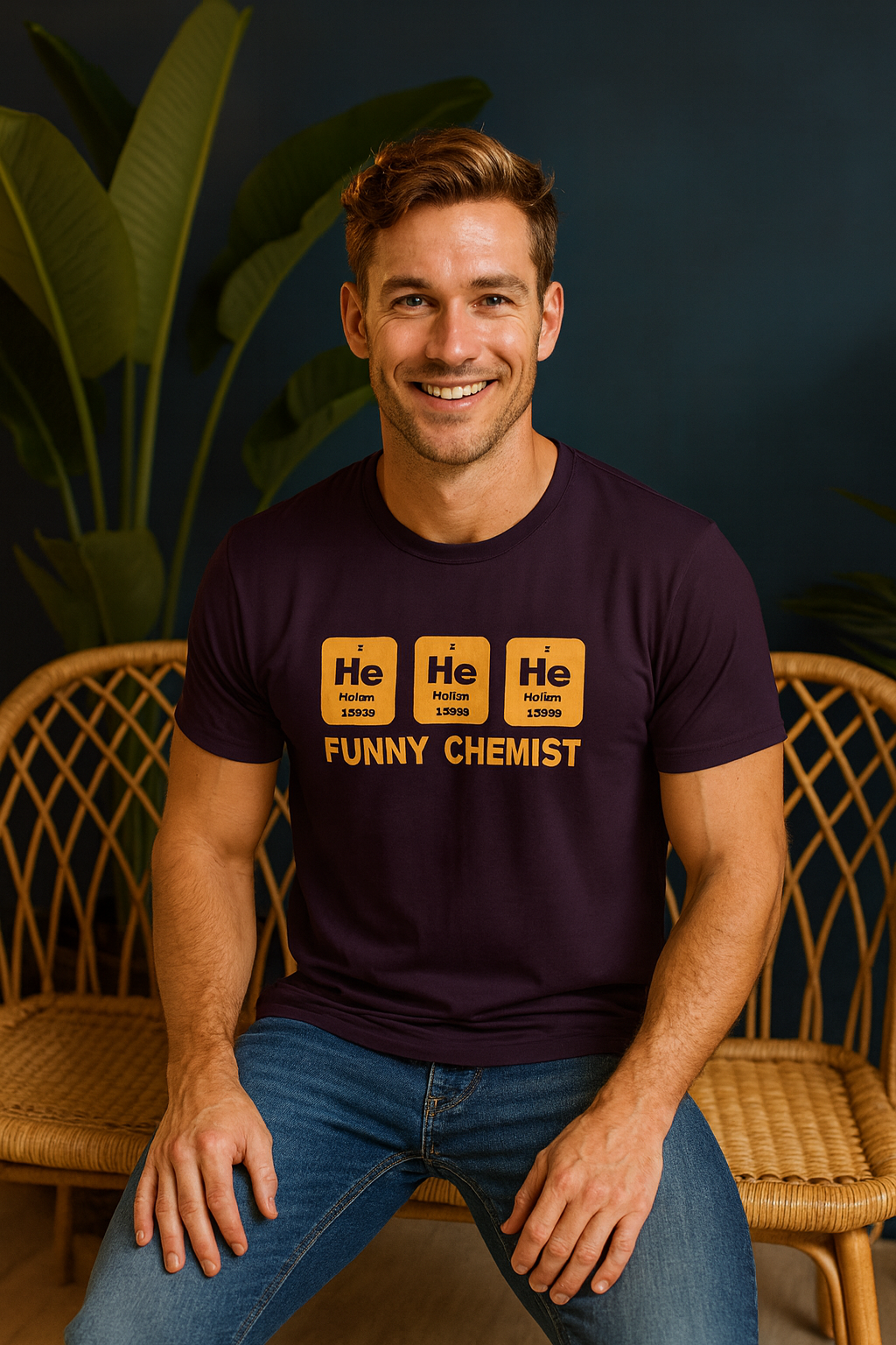 He He He T-Shirt | Funny Quote Unisex Casual Wear