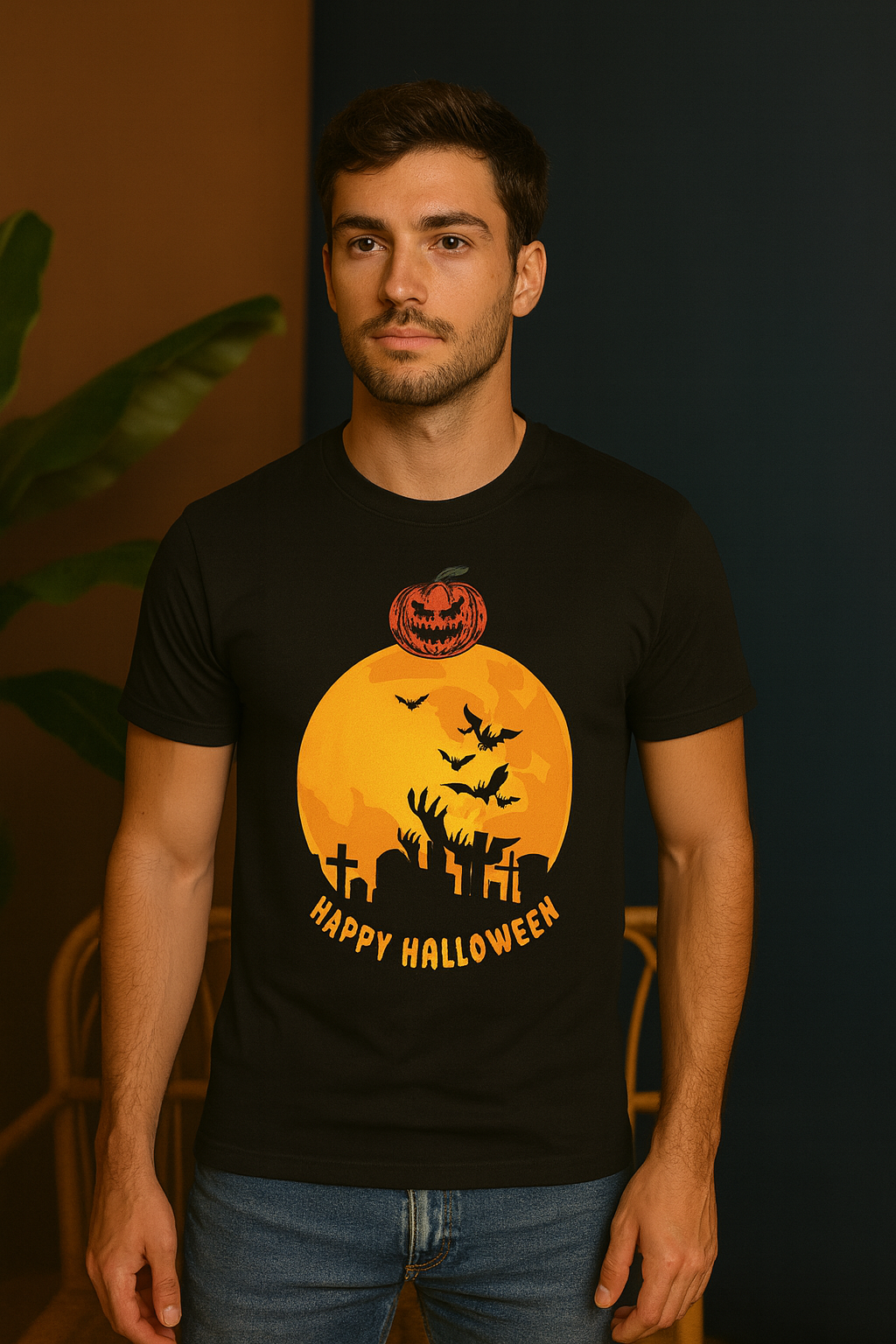 Happy Halloween 2 T-Shirt | Spooky Graphic Unisex Casual Wear