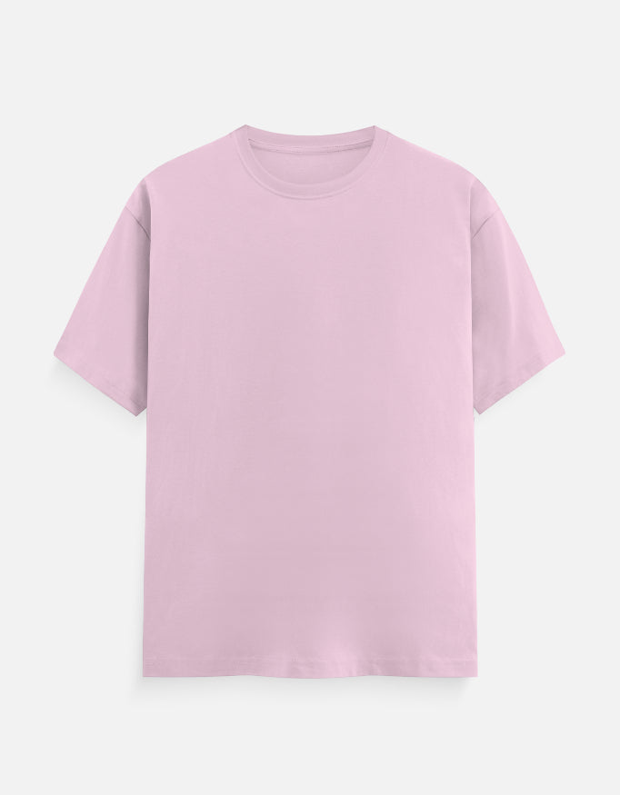 Solid Light Pink Plain T-Shirt | Minimalist Unisex Casual Wear