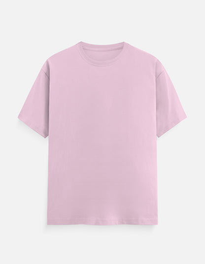 Solid Light Pink Plain T-Shirt | Minimalist Unisex Casual Wear