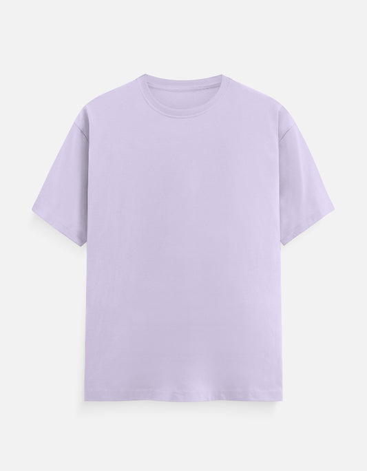 Solid Lavendar Plain T-Shirt | Minimalist Unisex Casual Wear
