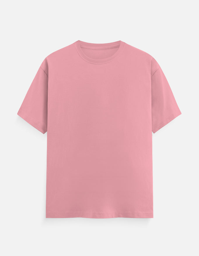 Solid Flamingo Plain T-Shirt | Minimalist Unisex Casual Wear