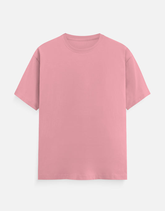 Solid Flamingo Plain T-Shirt | Minimalist Unisex Casual Wear