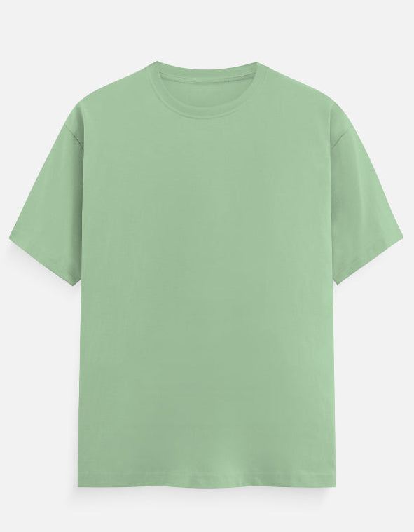 Solid Jade Plain T-Shirt | Minimalist Unisex Casual Wear
