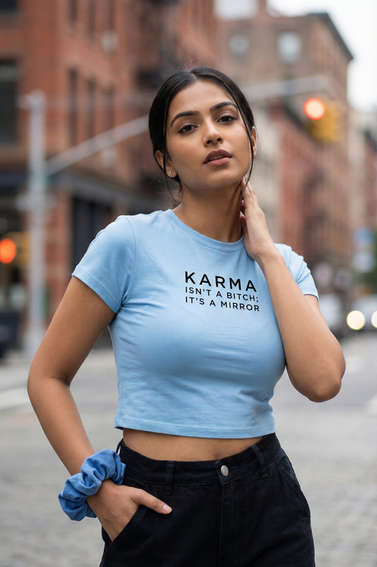 KARMA Crop Top | Bold Minimal Women’s Streetwear