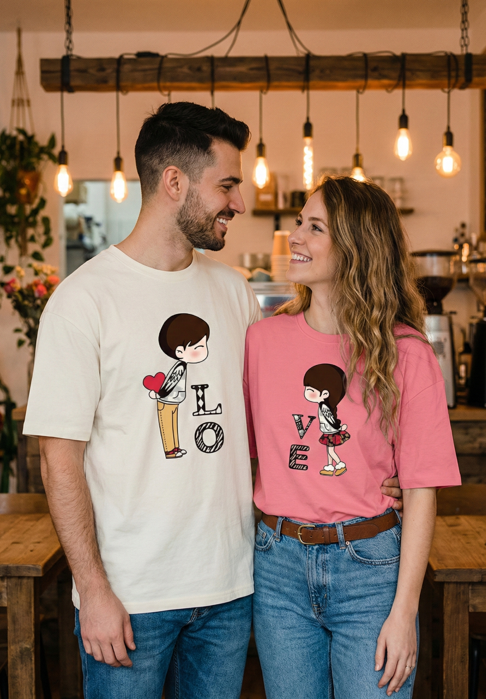 LOVE Oversize T-Shirt | Minimal Romantic Graphic Unisex Streetwear