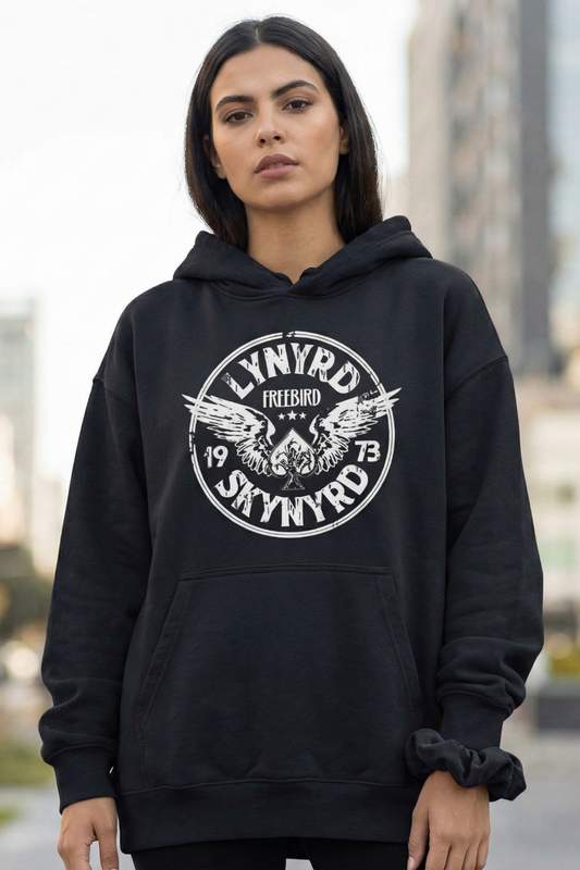 LYNYRD Oversize Hoodie | Retro Rock Band Women Streetwear