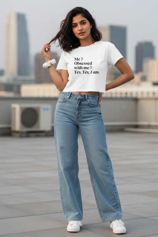 Obsessed Crop Top | Bold Aesthetic Women’s Streetwear