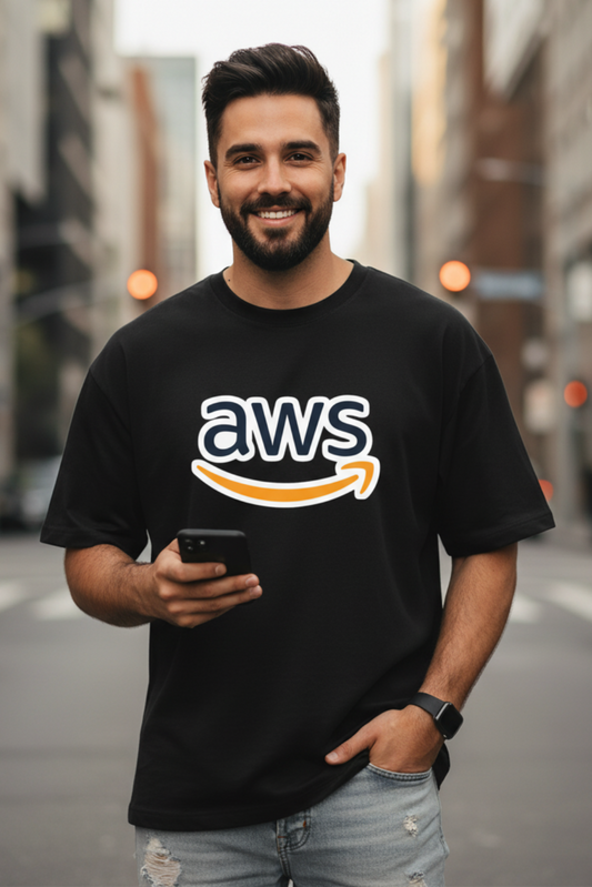 AWS Oversized T-Shirt | Cloud Engineer Tech Unisex Streetwear