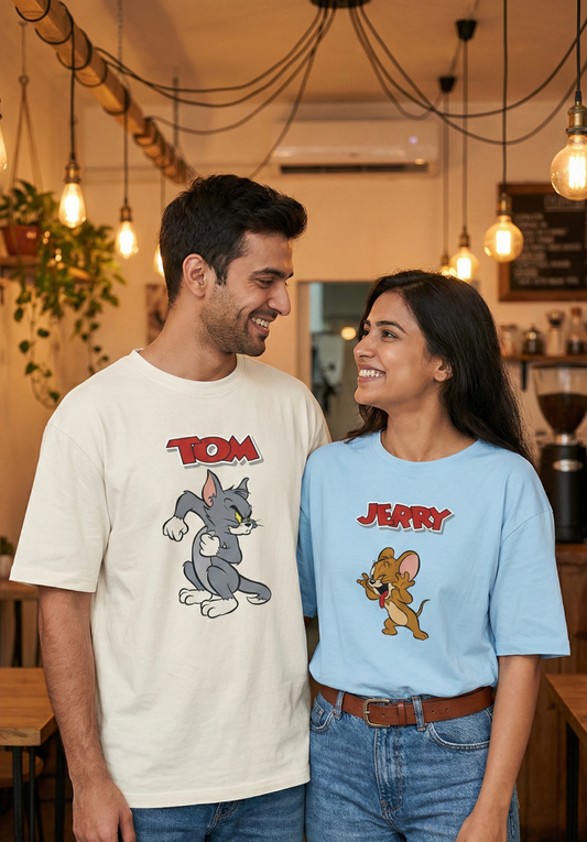 Tom and Jerry Oversize T-Shirt | Classic Cartoon Graphic Streetwear