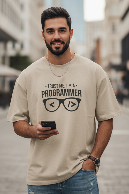 Trust Me I’m a Programmer Oversized T-Shirt | Coder Quote Unisex Streetwear