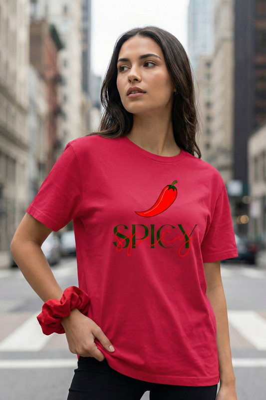 SPICY Oversize T-Shirt | Bold Attitude Graphic Unisex Streetwear