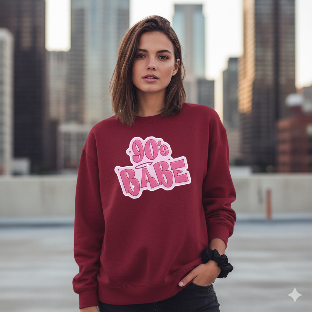 90’s Babe Sweatshirt | Retro Vintage Unisex Streetwear