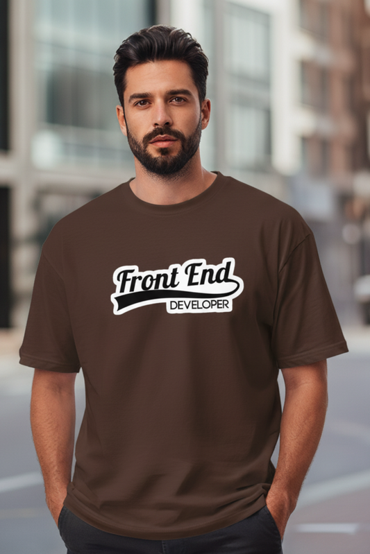 Frontend Developer Oversized T-Shirt | Coder & Designer Unisex Streetwear
