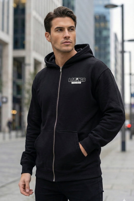 Black Zipper Hoodie | Premium Zip-Up Unisex Streetwear