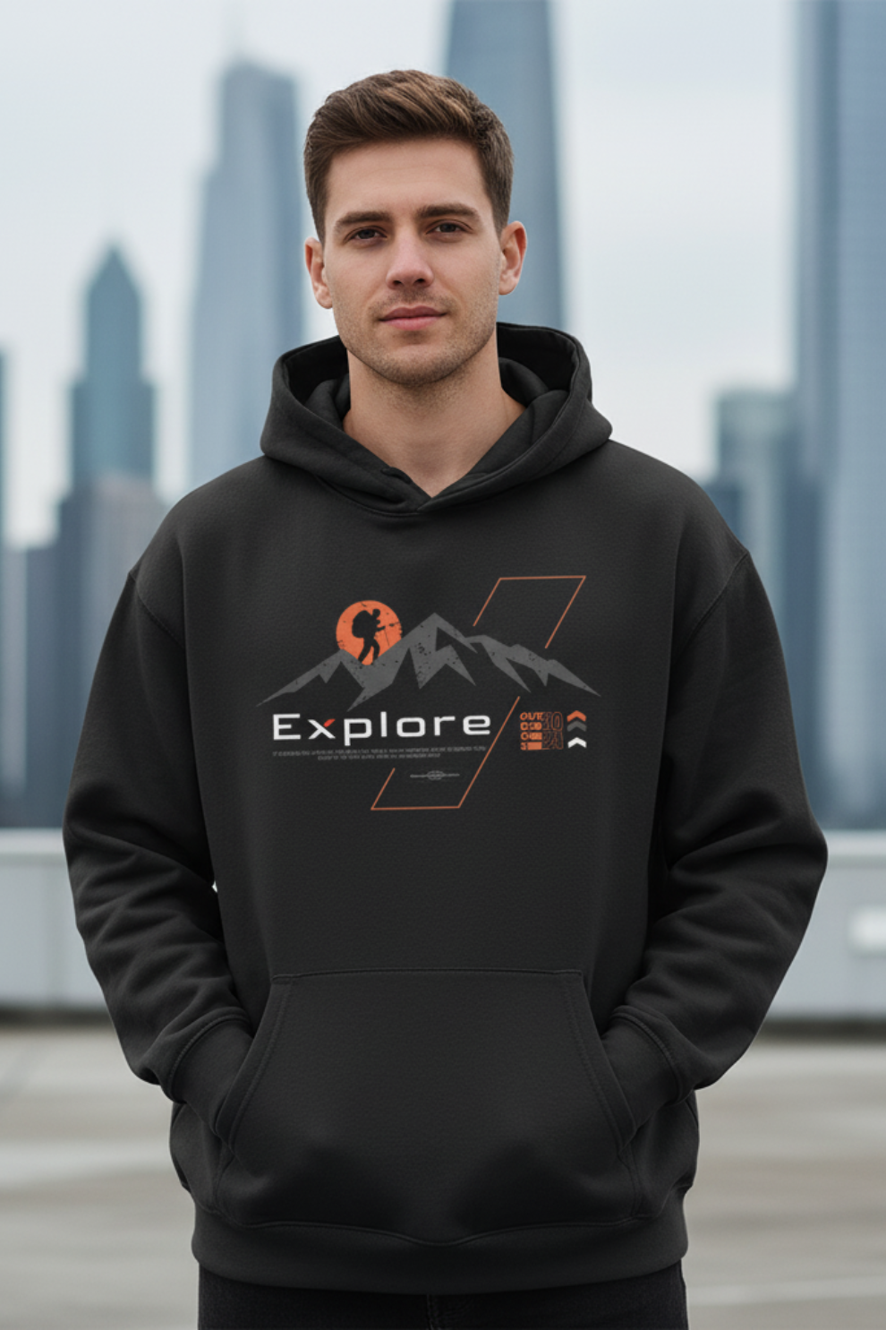 Explore Hoodie | Adventure & Travel Unisex Streetwear