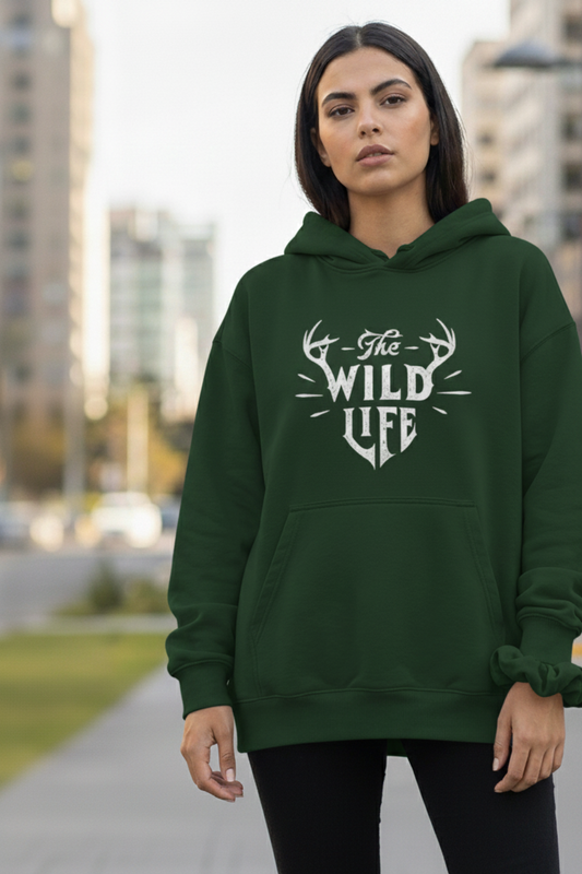 Wild Life Oversize Hoodie | Nature & Adventure Women Streetwear