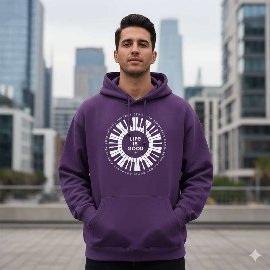 Life is Good Hoodie | Positive Quote Unisex Streetwear